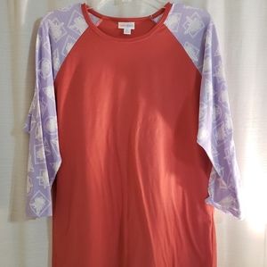 Kermit the Frog LuLaRoe Randy Raglan T shirt